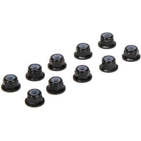 TEAM LOSI RACING M3 Flanged Aluminum Lock Nuts Black 10 TLR336005 Electric Car/Truck Option Parts