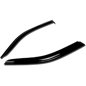 DNA MOTORING WVS-T2-0028 Dark Smoke Vent Window Visor Deflector Rain/Sun Guard (2pcs), 1 Pack