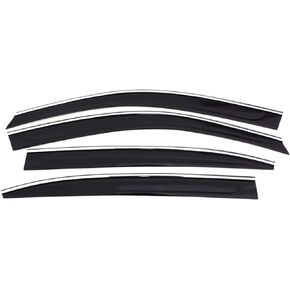 Auto Ventshade [AVS] Low Profile Ventvisor / Rain Guard | Fits 2020 - 2024 Buick Encore GX, Smoke w/Chrome Trim, 4 pcs. | 794030