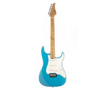 EART NK-VS60 6 String Solid Body Electric Guitar,Roasted Mahogany Body, Full-Size Electric Guitar Alnico-V Pickups, Tremolo System Electric Guitars