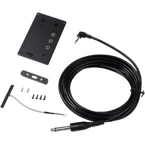 Vaguelly 1 Set electric violin pickup and preamp Violin Pickup Preamp with Cable equalizer Preamp Violin Pickup Preamp Pickup for Violin EQ Violin Silent Pickup amplifier Accessories