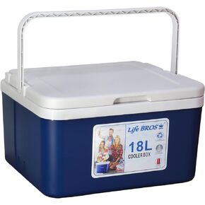 LifeBROS 19qt Insulated Portable Cooler Leak-Proof Airtight Ice Chest Dry Box Hard Cooler Plus Ice Packs for Travel, BBQ, Camping, Picnic-Blue in Saudi Arabia