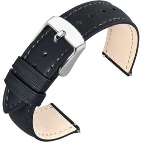 ANNEFIT Retro Watch Band, Crazy Horse Leather Watch Strap with Quick Release, Choice of Width 18mm 19mm 20mm 21mm 22mm