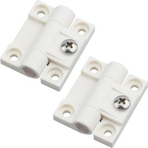 Antrader 2 Pack 43mmx36mm 4 Countersunk Holes Plastic Adjustable Torque Position Control E6-10-301-20 Series Hinge Black Door Hinges
