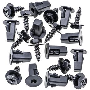 Rexka 10 Sets Fender Liner Bumper Cover Screw Grommet Kits for Toyota Tacoma Tundra Sienna Sequoia 90189-06214 90159-60498