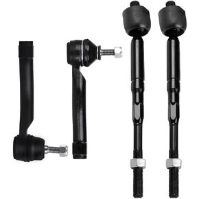 SCITOO 4pcs Front Suspension Kit Inner Tie Rod End Outer Tie Rod End Fit 2007-2012 For Nissan Sentra