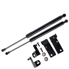 TSUBASA Lift Supports for Mazda MX-5 MX5 NC 2006-2015 Front Bonnet Hood Modify Carbon Fiber Gas Charged Shock Dampers Spring Struts Bar (2 PCS) (Normal black)