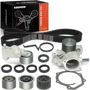 A-Premium 13PCS Engine Timing Belt Kit + Water Pump W/Tensioner Compatible with Subaru Outback 2000-2005, Forester Impreza 1999-2005 & Saab 9-2X 92X 2005-2006 - 2.2L 2.5L, Replace# 2928273H10