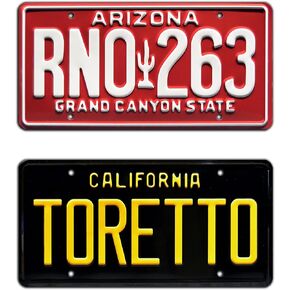 Fast & Furious | RNO 263 + Toretto | Metal Stamped License Plates