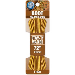Waxed Boot Laces 72" Brwn/gold