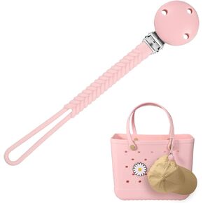 Hat Clip for Bogg Bag, Silicone Hat Holder for Bogg Bag Hands-Free Hat Clip for Travel Hat Clip Chain Bag Accessories