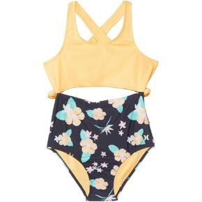 Hurley Girls' One-Piece Crossback Monokini Swim Suit (Big Kid)