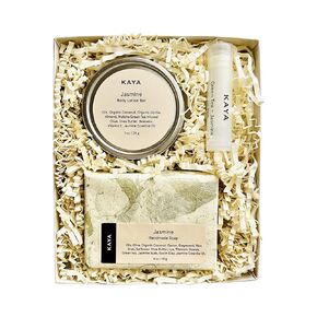 Kaya Jasmine Mini Gift Set, Handmade Bath & Body Gift for Mom