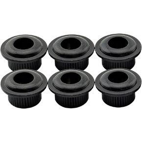 Musiclily Pro 6mm to 10mm Vintage to Modern Sized Guitar Tuner Conversion Bushings Tuning Pegs Adapter Ferrules, Nickel (Set of 6)
