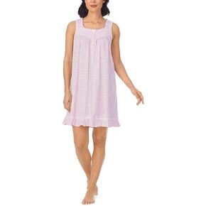Eileen West 36" Short Sleeveless Nightgown Pink/White Stripe MD in Saudi Arabia