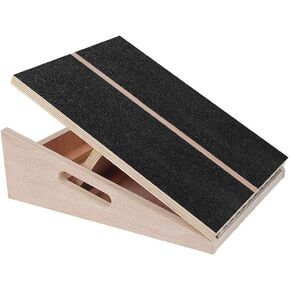Professional Paint Free Wooden Slant Board, Adjustable Incline Board and Calf Stretcher, Stretch Board - Extra Side-Handle Design for Portability 5 Positions