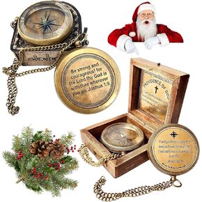 Inspirational Gifts Compass for Boys & Men - Find Path Way of GOD | Appreciation Gifts for Boys Baptism Christmas Pastor Gifts