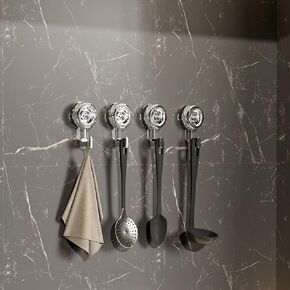 Kitchen Suction Hooks Heavy Duty for Inside Shower Bathroom Suction Cup Hooks Waterproof Suction Cup Towel Hook Wall Hooks with Suction Cup for Glass Window 2 Pack in Kuwait