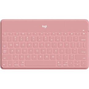 Logitech Keys-to-Go Super-Slim and Super-Light Bluetooth Keyboard for iPhone, iPad, Mac and Apple TV, Including iPad Air 5th Gen (2022) - Blush Pink (Renewed) in Saudi Arabia
