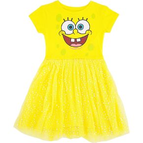 SpongeBob Square Pants Little Girls' Tulle Costume Dress