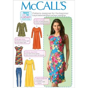 McCall's M7122-ZZ0 Misses' Tunic, Dresses and Leggings-L-XL, Size ZZ (LRG-XLG-XXL)