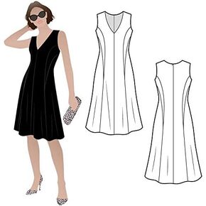 Style Arc Sewing Pattern - Carnegie Woven Dress (Sizes 04-16)