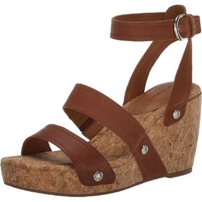 Lucky Brand Women's VALINTINA Wedge Sandal, Pinto, 11