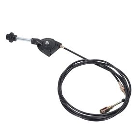 Excavator Manual Throttle Cable, Universal Throttle CableReplacement Excavator Motor Control Cable Stainless Steel Joint PU Tube for Industrial Use