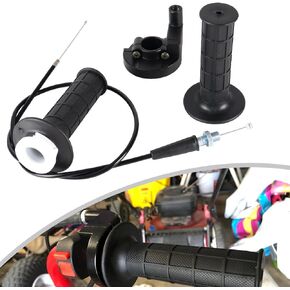 Motorcycle Throttle Universal Throttle Cable Kit Throttle Cable Clamp Twist Throttle for Mini Bike ATV ATC Quad Pit Dirt Doodlebug Bike Baja MB165 MB200 5.5hp 6.5hp 196cc 200cc 7/8" 22mm Handlebar