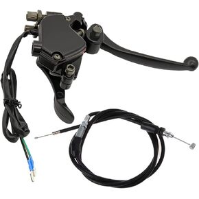 7/8" 22mm Thumb Throttle Compatible with 50cc 90cc 150cc 250cc ATV Quad Roketa Taotao Sunl Kazuma Go Kart, with Throttle Cable Dual Brake Lever Assembly