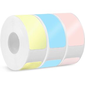 iEager Label Maker Tape, 12mm x 40mm, White Sticker Thermal Paper for Label Maker Machine, Household Storage Labels, Self-Adhesive Label Tape, Set of 3