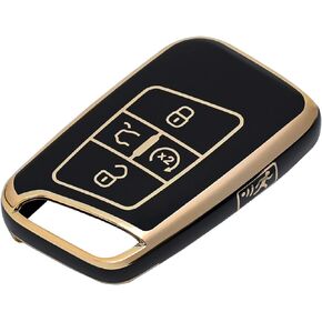 غطاء مفتاح Fob من OFFCURVE لسيارة Volkswagen Special Key Fob غطاء حامل لـ 2018-2022 VW Atlas Golf Alltrack Atlas Jetta Passat Arteon iguan Smart 4 أزرار ملحقات Key Fob، أرجواني