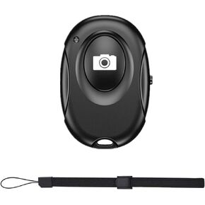 Wireless Camera Shutter Clicker | Camera Shutter Remote Control for iPhone & Android Smartphones | Wireless Remote Control Selfie Button - Includes Wrist Strap