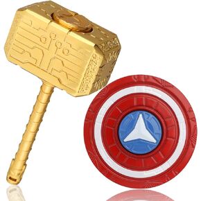 لعبة كول ثور هامر فيدجيت سبينر المعدنية، قابلة للتحويل 2 في 1، معدات دوارة لإصبع اليد لتخفيف التوتر، لعبة مكتب حركية للمكتب، جوائز الفصول الدراسية، هدية عيد ميلاد للأطفال البالغين، عبوة من قطعتين in Kuwait