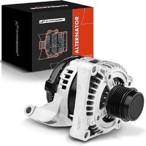 A-Premium Alternator Compatible with Dodge Grand Caravan & Chrysler Town & Country 2001-2007, Voyager 2001-2003, 3.3L 3.8L, 140Amp 12V CW 6-Groove Clutch Pulley, Replace# AND0293, VND0293