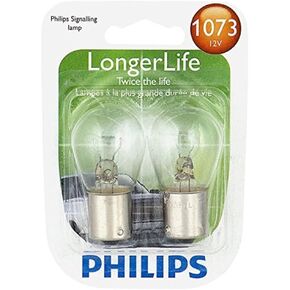 Philips 1073 LongerLife Miniature Bulb, 2 Pack