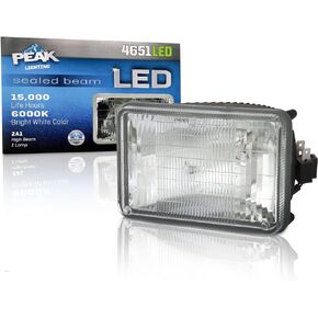 PEAK H4651 Sealed Beam 6000K LED Headlight