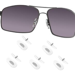 5 أزواج من وسادات الأنف الشفافة من OOWLIT متوافقة مع النظارات الشمسية Ray-Ban Aviator RB3025 3026 3030 3211 3362 3445 4175