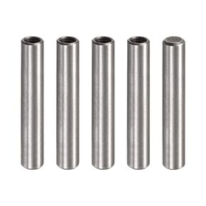 uxcell M5 Internal Thread Dowel Pin 5pcs 8x60mm Chamfering Flat Carbon Steel Cylindrical Pin Bed Bookshelf Metal Devices Industrial Pins