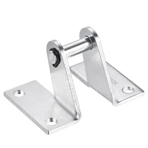 PATIKIL 66x48mm Air Cylinder Rod Clevis Mounting Bracket Rear Pivot Mount Pneumatic Parts, Silver