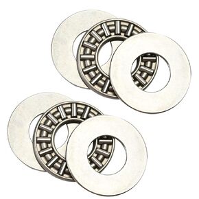 Othmro AXK1226 2AS Needle Roller Thrust Bearings with 4 Washers, 12mm Inner Diameter, 26mm OD, 4mm of Thickness, GCr15 Hardness 2pcs