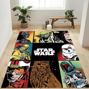 Starwars Rug, Kids Room Rug, Childs Room Rug, Area Rug, Teen Room Rug, Popular Rug, c144.1 (23"x35")=60x90cm