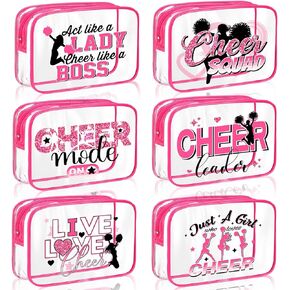 Cunno Clear Makeup Bags Survival Kit Cosmetic Bags for Beach Cruise Swim Nurse Teacher Dance Cheer Gift Summer PVC Waterproof Travel Toiletry Handbags Purses Organizer (Teacher)