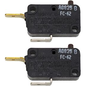 [SZM-V16-FC-62 Switch OEM Mania] SZM-V16-FC-62 2-Pack New OEM Produced for LG GE Starion Microwave Oven Door Micro Switch Replacement Part
