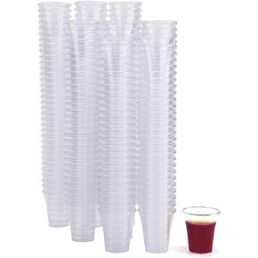 Bekith 1000 Pack Communion Cups, Plastic Disposable Cup Fits Standard Holy Communion Trays, 0.5 Ounce, Clear