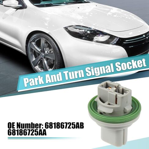 X AUTOHAUX 2pcs 68186725AB Front Park and Turn Signal Socket Light Bulb Lamp Base for Dodge Dart 2013 2014 2015 2016 in Saudi Arabia