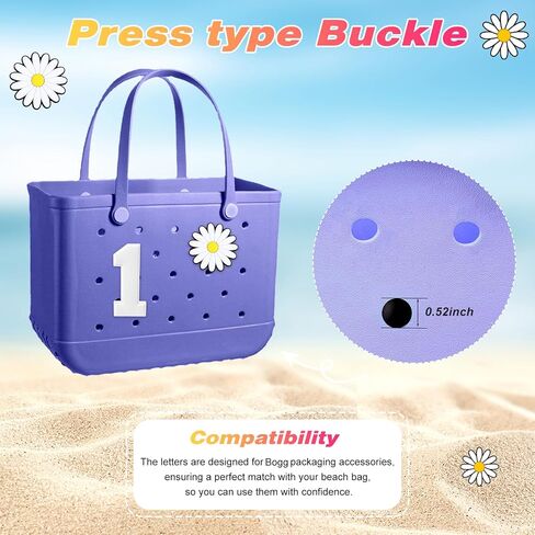 2pcs Number Charms for Bogg Bag, 0-9 Decorative Bogg Bag Charms, Bogg Bag Charms Insert Number Charms, Alphabet 3D Number for Personalizing Handbag DIY in Saudi Arabia