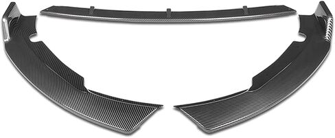 DNA MOTORING 2-PU-576-PCF STP-Style شفة المصد الأمامي 3 قطع متوافقة مع سوناتا 2015-2017، مظهر من ألياف الكربون in Saudi Arabia