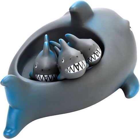 Playmaker Toys Rubber Shark Family Bath Toy or Pet Toy Set in Saudi Arabia