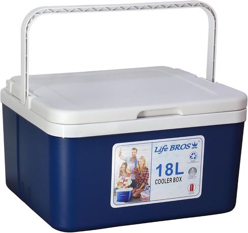 LifeBROS 19qt Insulated Portable Cooler Leak-Proof Airtight Ice Chest Dry Box Hard Cooler Plus Ice Packs for Travel, BBQ, Camping, Picnic-Blue in Saudi Arabia